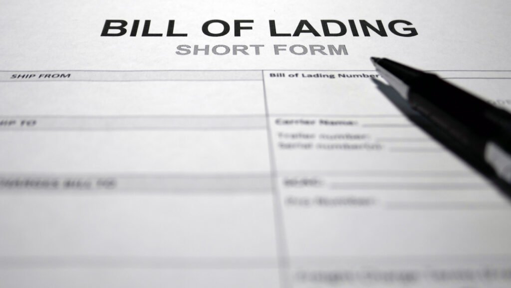 Bill of landing